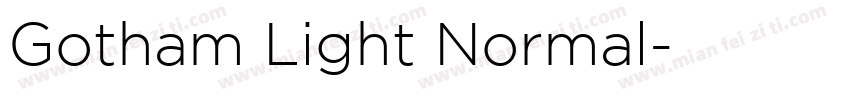 Gotham Light Normal字体转换